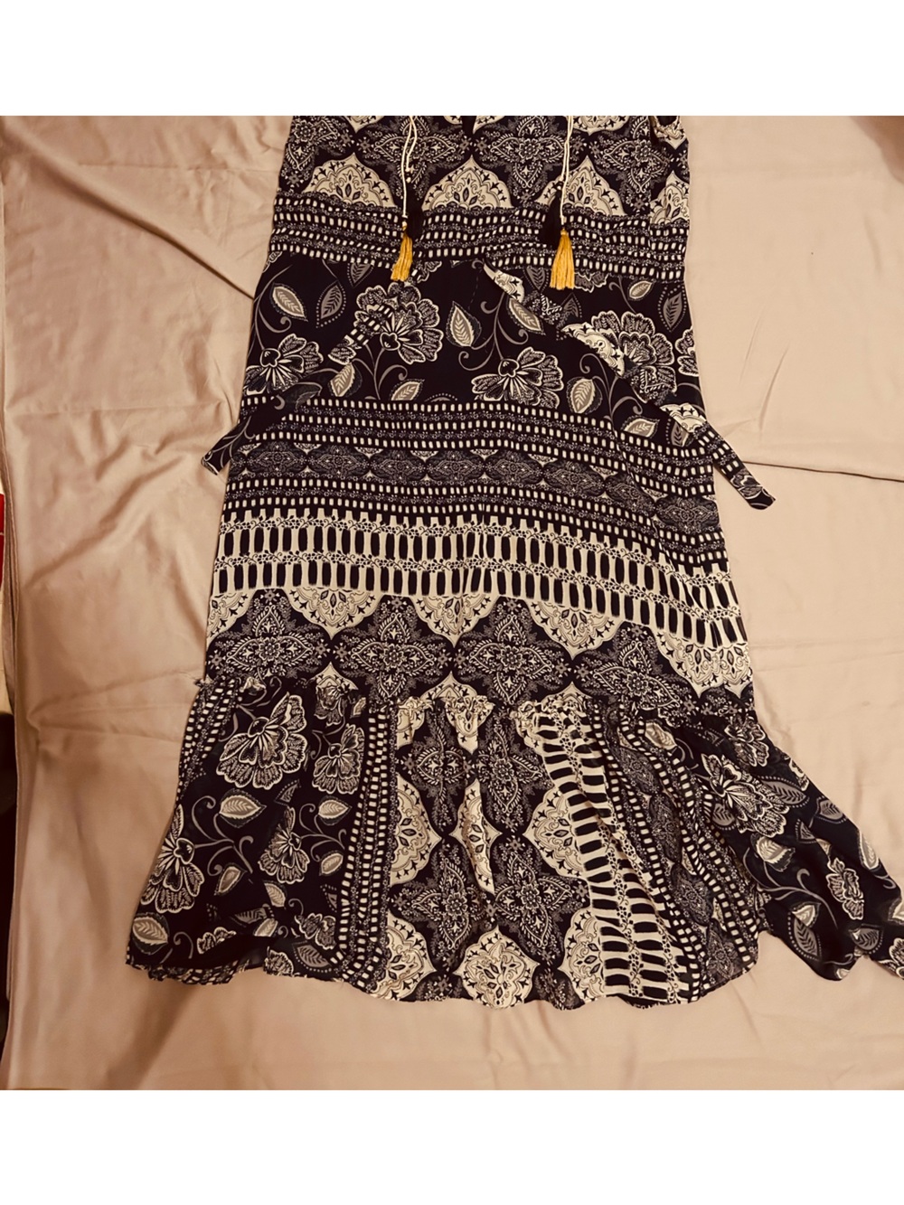 Miss Los Angeles Halter fit and flare mini dress Size Medium